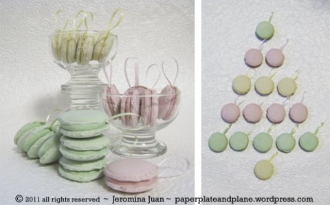 plaster macaron ornament crafts