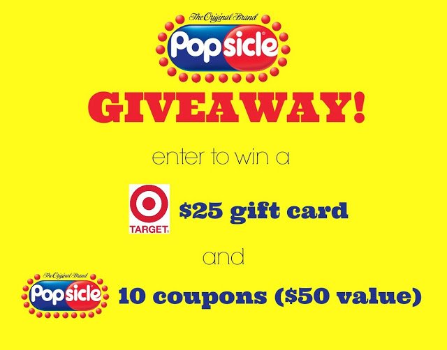Enter to win a $25 Target gift card and @Popsicle coupons; giveaway ends Nov 5