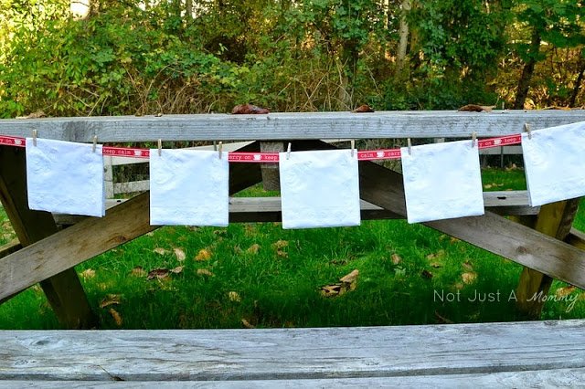 pumpkin patch tailgating party napkin garland