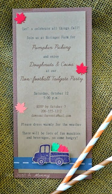 pumpkin patch tailgating party invite