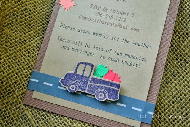 pumpkin patch tailgating party invite closeup