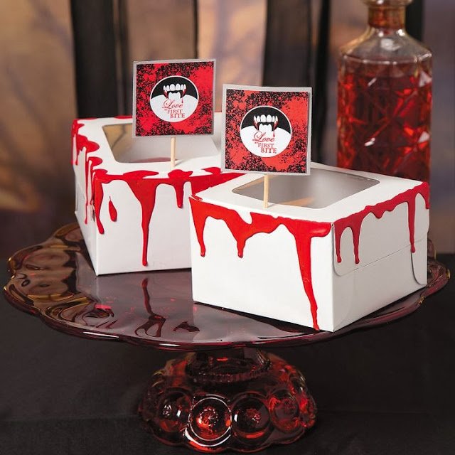Vampire Bite Night bloody favor box