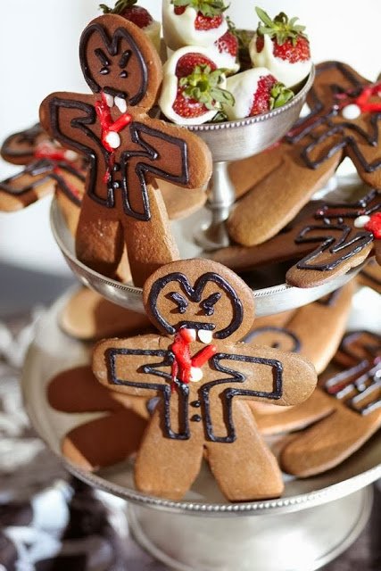 Vampire Bite Night party vampire gingerbread men