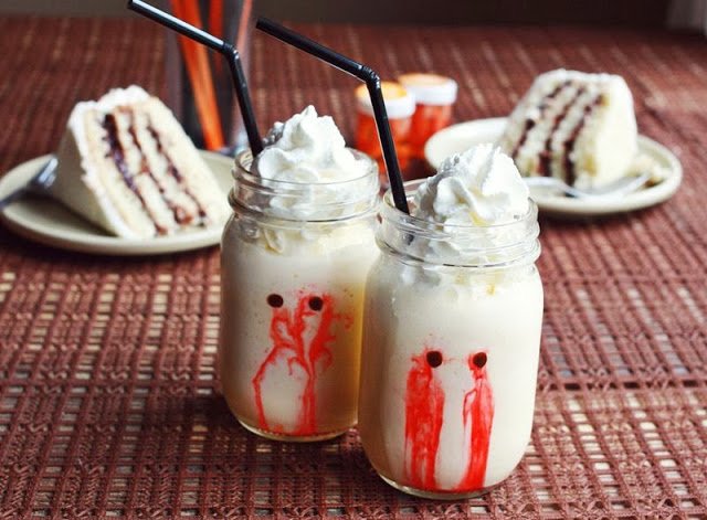 Vampire Bite Night milkshakes