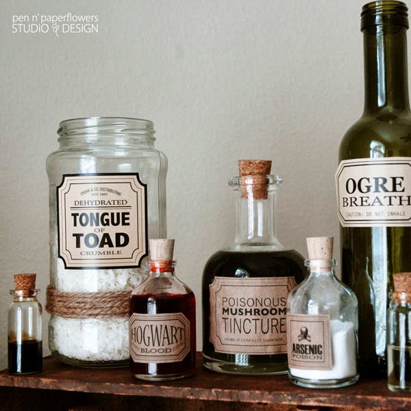 It's Halloweek! Witch Crafts free potion labels