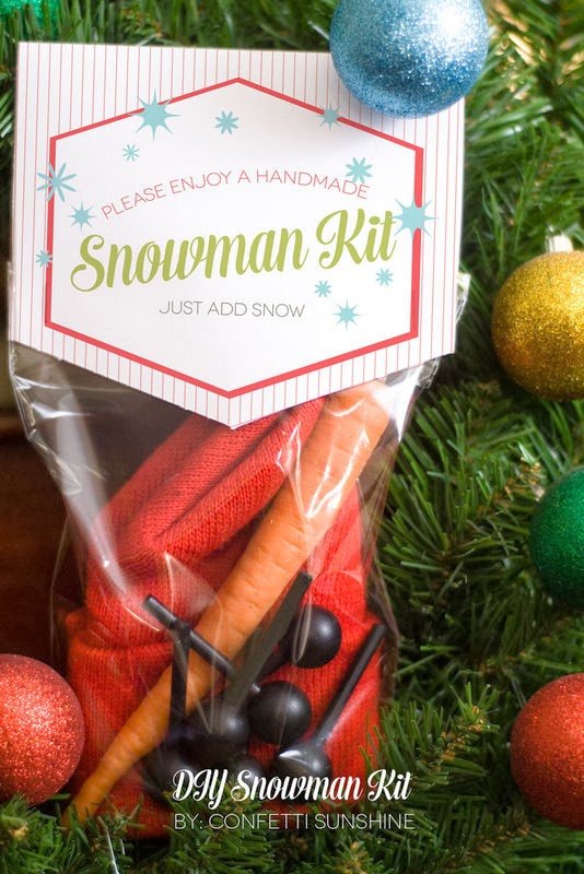 The Party Hop: Handmade Holiday DIY Snowman Kit