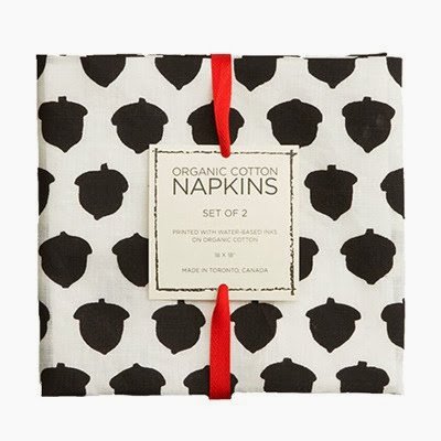 Modern Thanksgiving acorn napkins