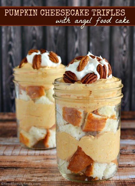 Modern Thanksgiving pumpkin cheesecake trifles