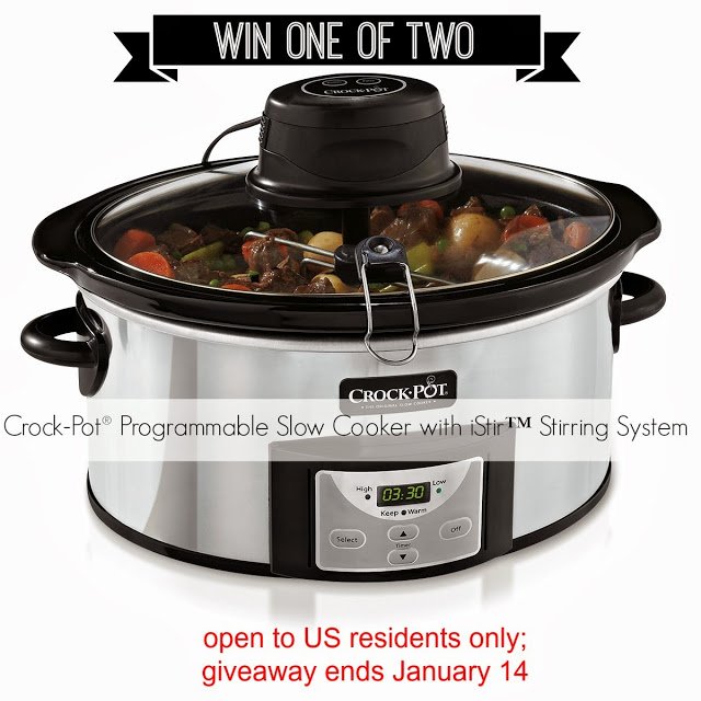 Crock-Pot® Programmable Slow Cooker with iStir Stirring System giveaway 