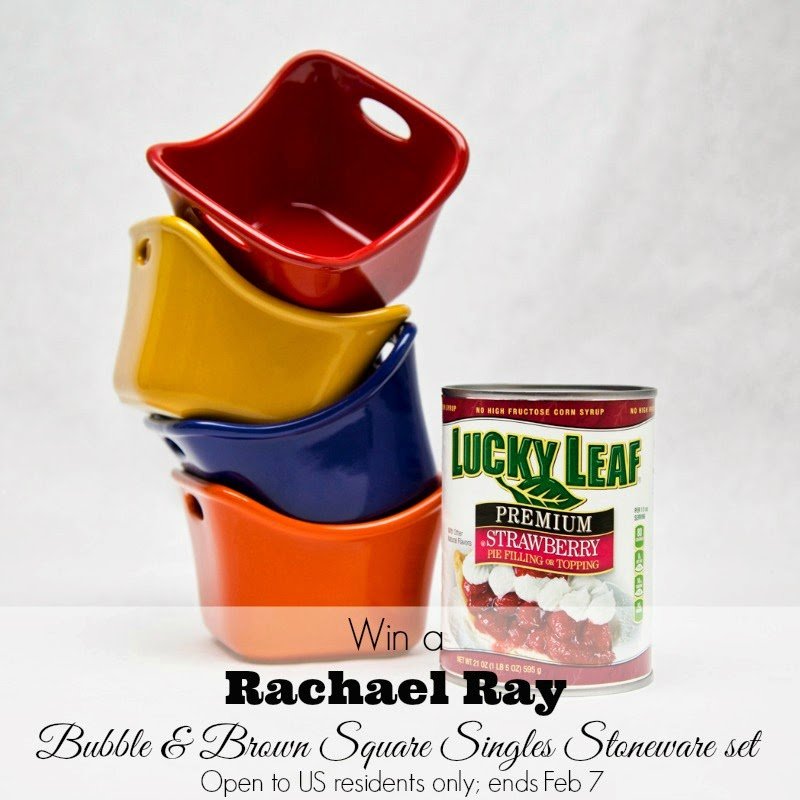 Win a Rachael Ray stoneware set from #LoveableLuckyLeaf; giveaway ends Feb. 7