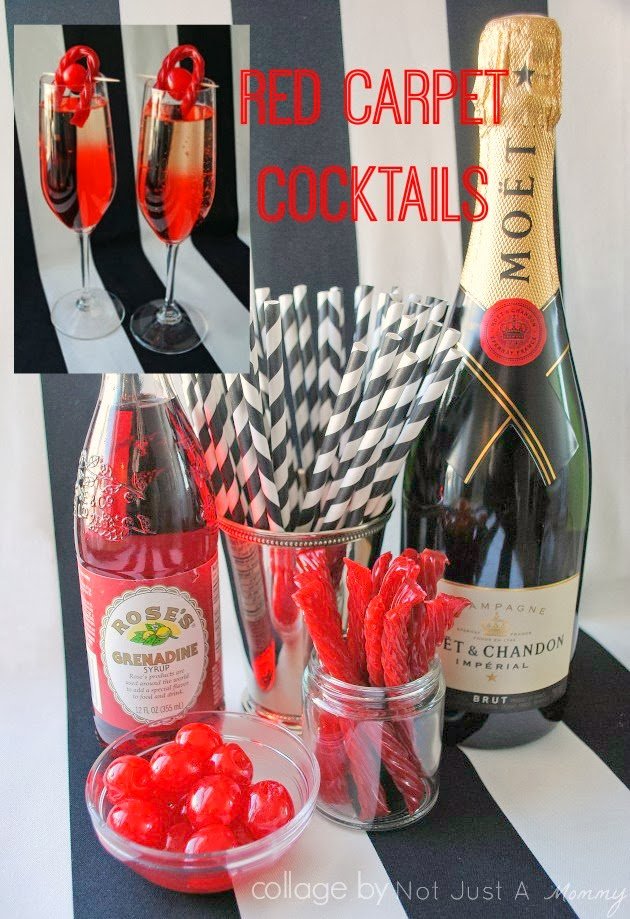 Oscar party inspiration Red Carpet Cocktail