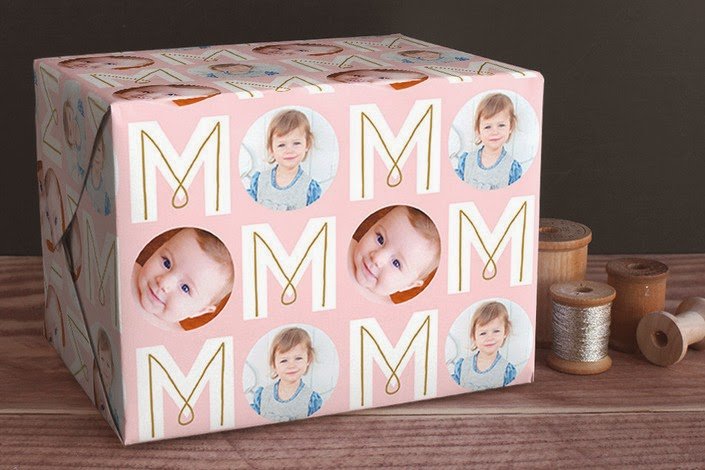 Minted's personalized wrapping paper