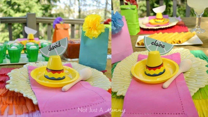 Cinco De Mayo party table place settings