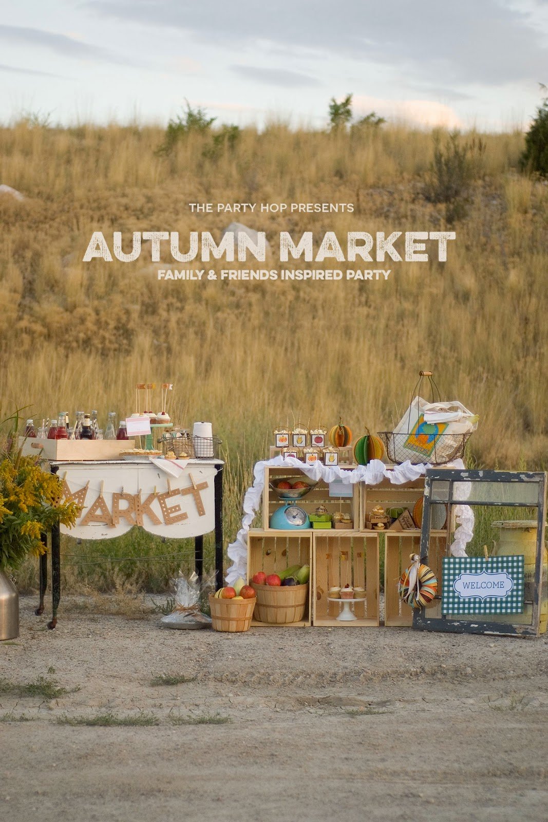 The Party Hop: Autumn Market – DIY Pie/Paper Pumpkins/Banner