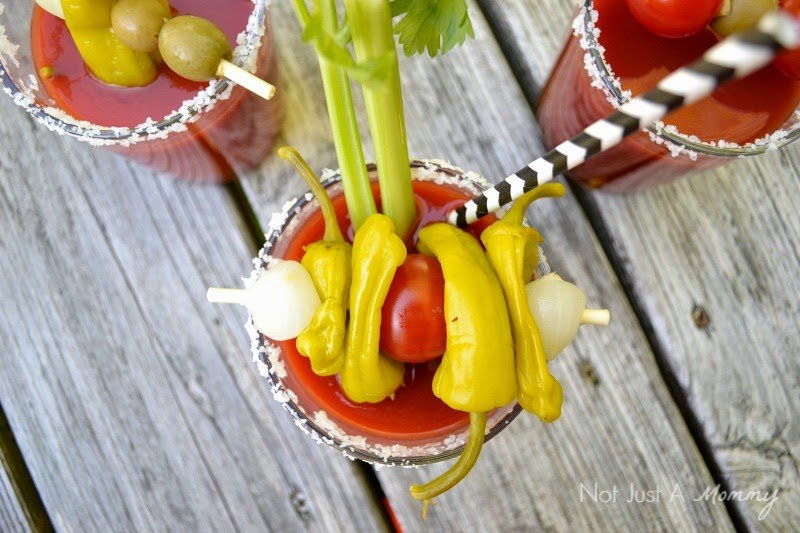 Bloody Mary drink glasses