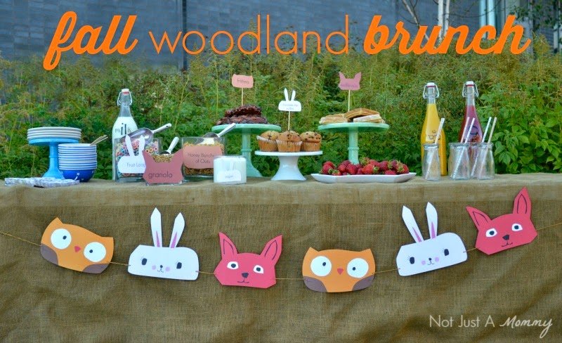 Fiesta Friday/Real Party – Simple Woodland-Themed Brunch For Fall