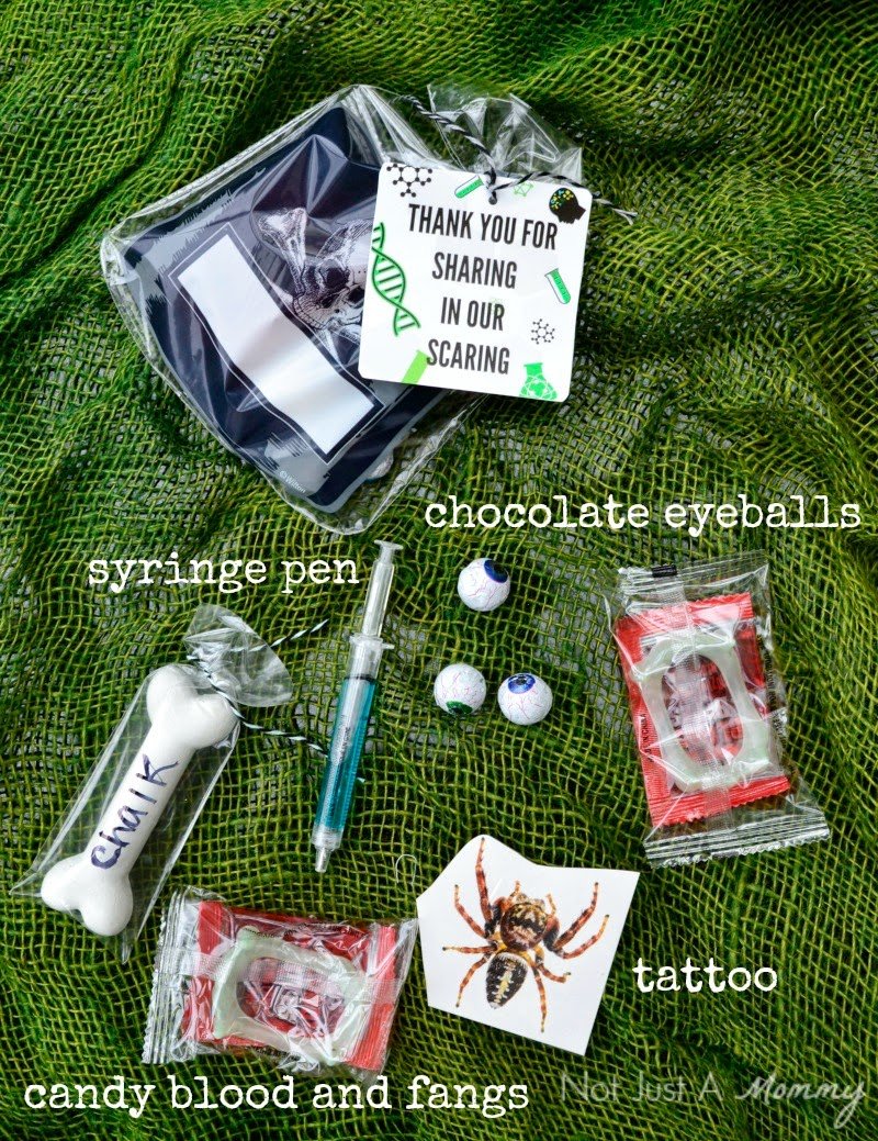 Mad Scientist's Lab Halloween party favors