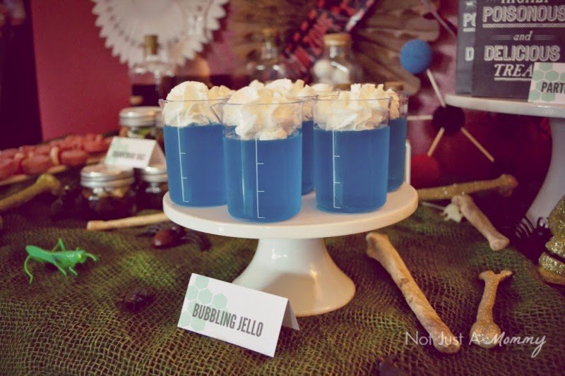 Mad Scientist's Lab Halloween Party bubbling jello