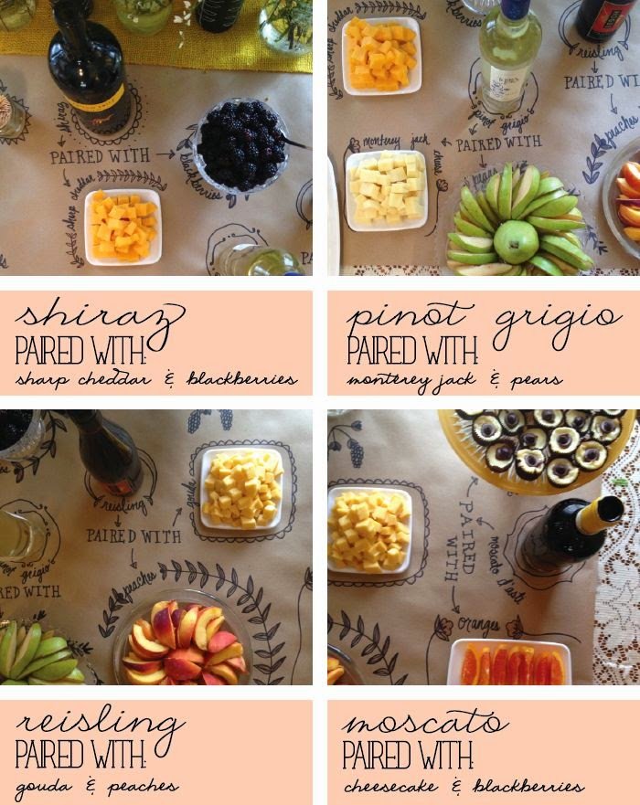 Wine and cheese party planning tips butcher paper spread