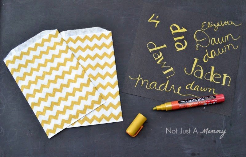 Middy Bitty Bag Place cards