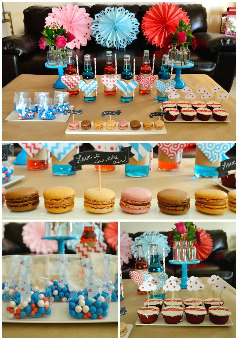 Love Is In The Air Valentine's Day Table collage