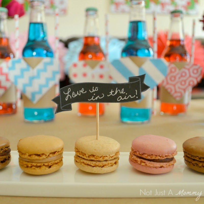 Love Is In The Air Valentine's Day macarons