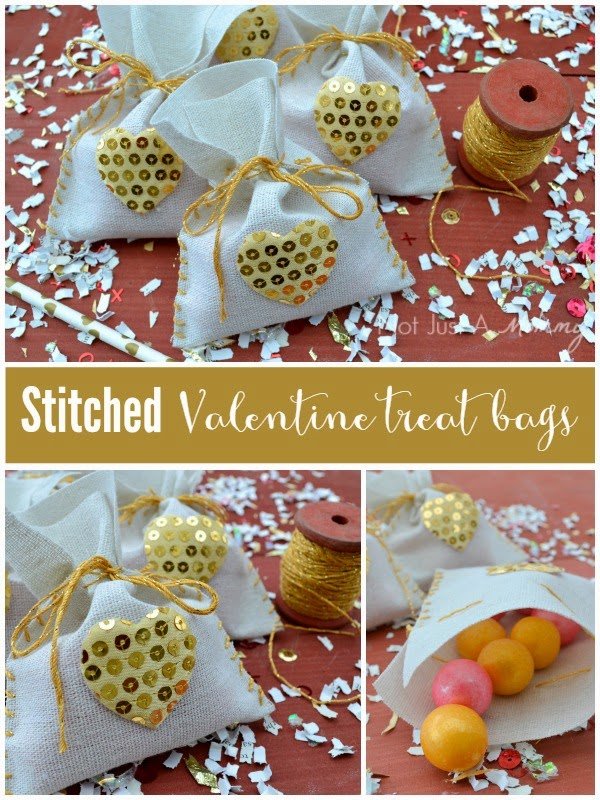 Tuesday Tutorial – Easy Stitched Valentine Treat Bags