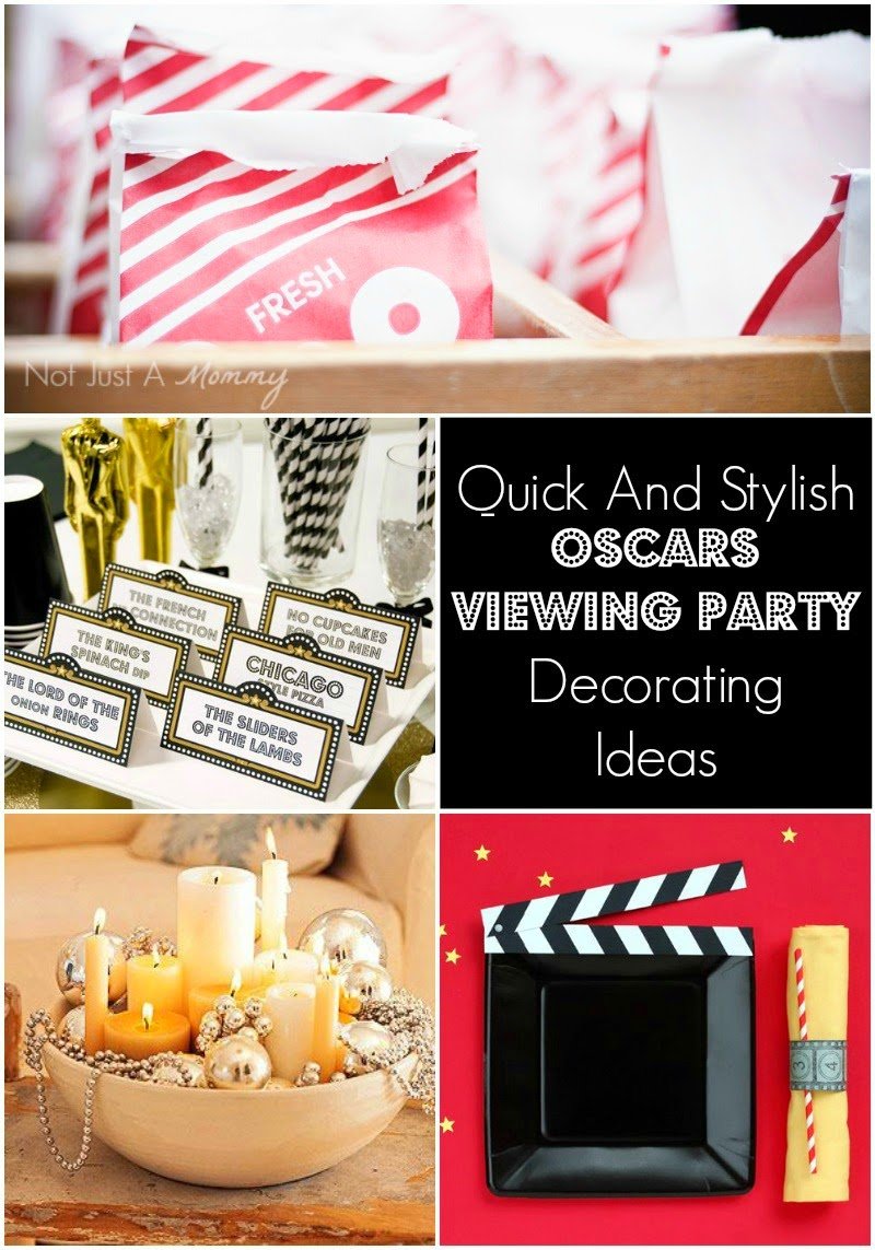 Quick And Stylish Oscars Viewing Party Decorating Ideas