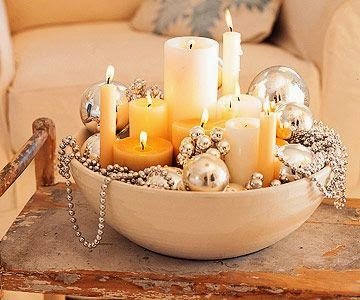 Quick And Stylish Oscars Viewing Party Decorating Ideas; candle centerpiece