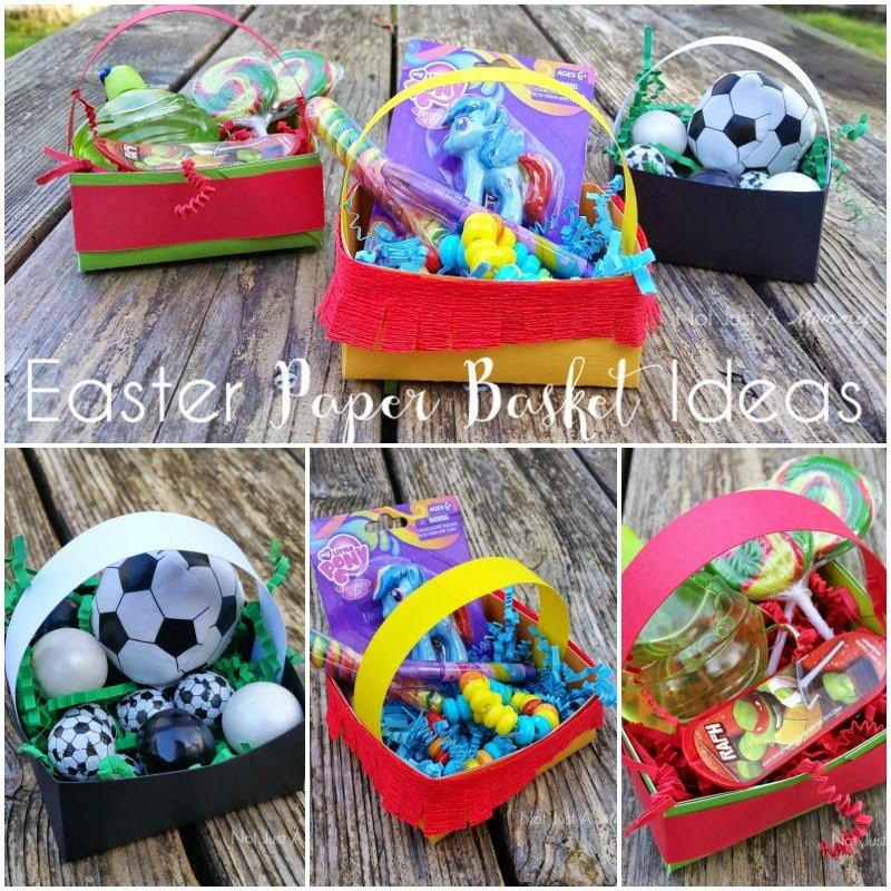 Perfect for placesetting and easy to make, Easter paper basket ideas