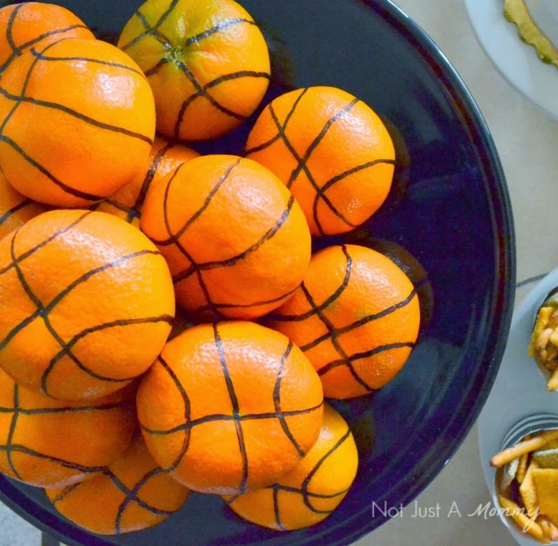 March Madness Basketball Party mandarin basketballs