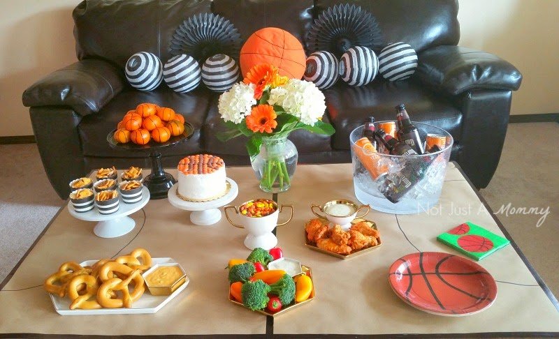 March Madness Basketball Party Table