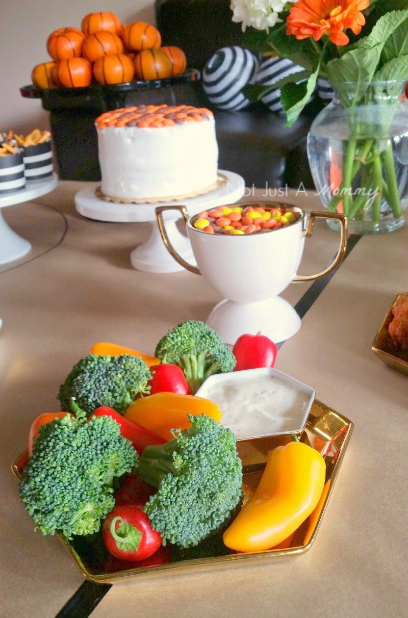 March Madness Basketball Party veggies