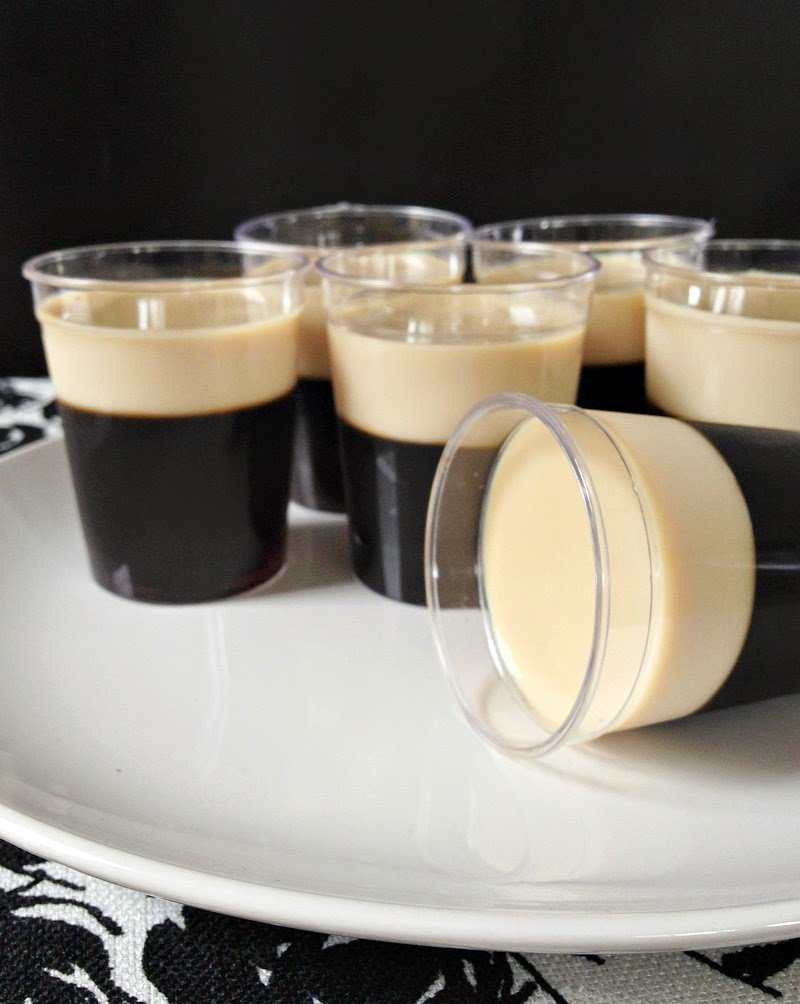 St. Patrick's Day Blogger Party - Baby Guinness Jell-O Shots