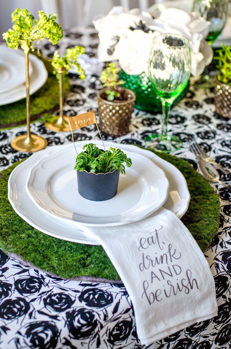 St. Patrick's Day Blogger Party - Moss Placemats