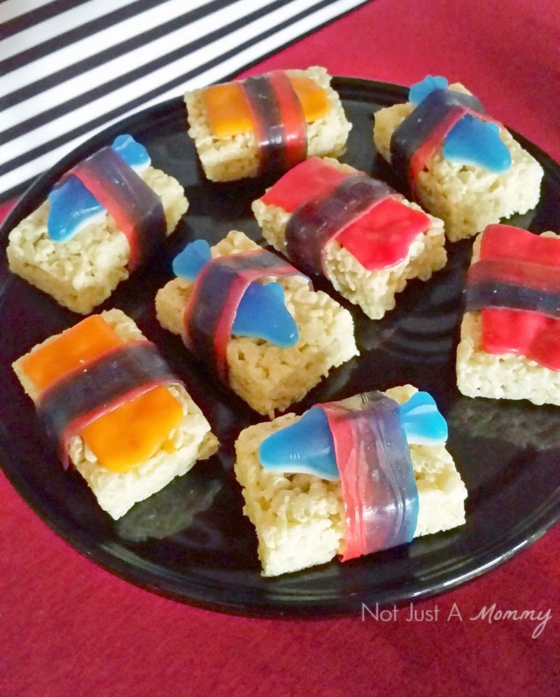 Big Hero 6 Movie Watching Party Rice Krispie Treat sushi