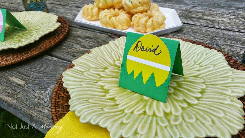 Paint Chip Easter Egg Place Cards