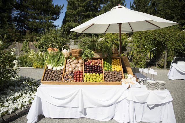 Valley & Co. Events fruit and veggie stand