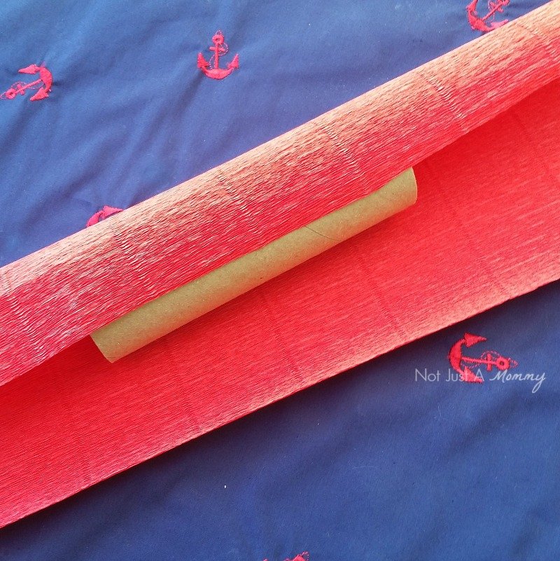 Patriotic Candy Poppers crepe roll
