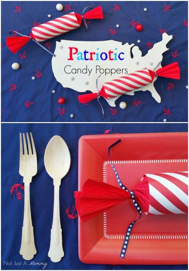 Patriotic candy poppers for your next party