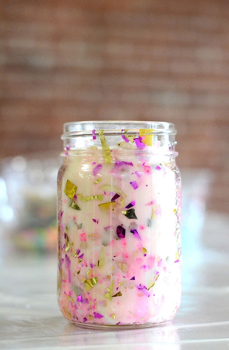The Confetti Bar; confetti candle