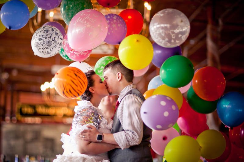 The Confetti Bar; wedding photo