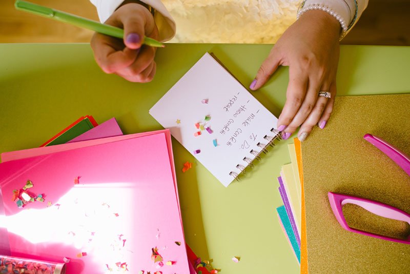 The Confetti Bar; notebook