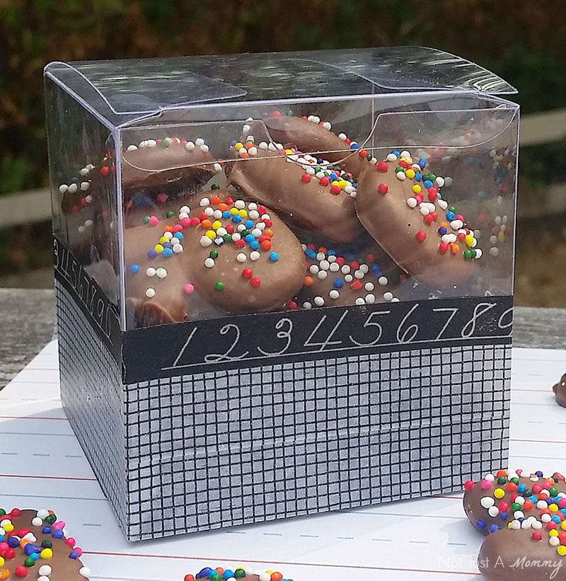 DIY Chocolate Alphabet Cookies box