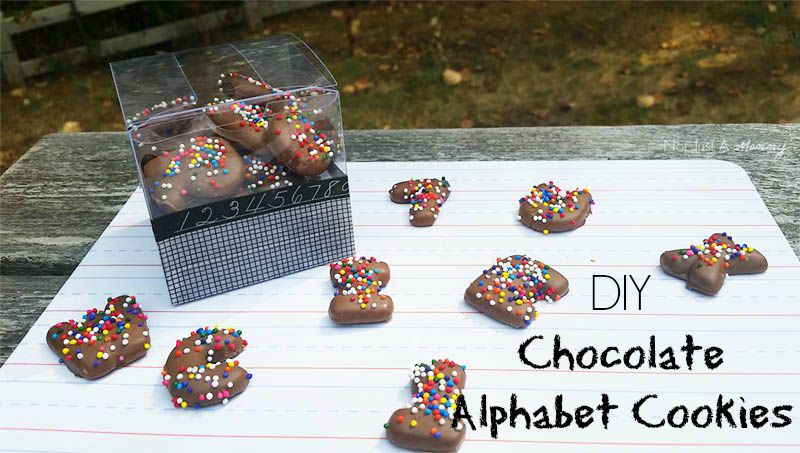 DIY Chocolate Alphabet Cookies