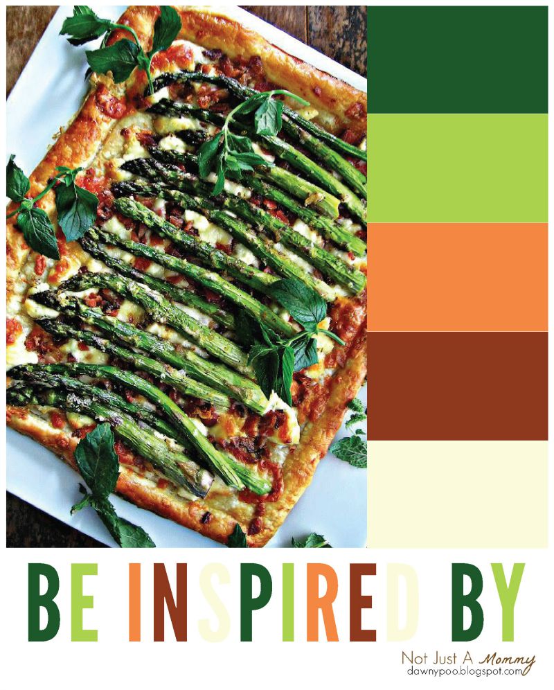Be Inspired By: Roasted Asparagus, Bacon & Cheese Tart