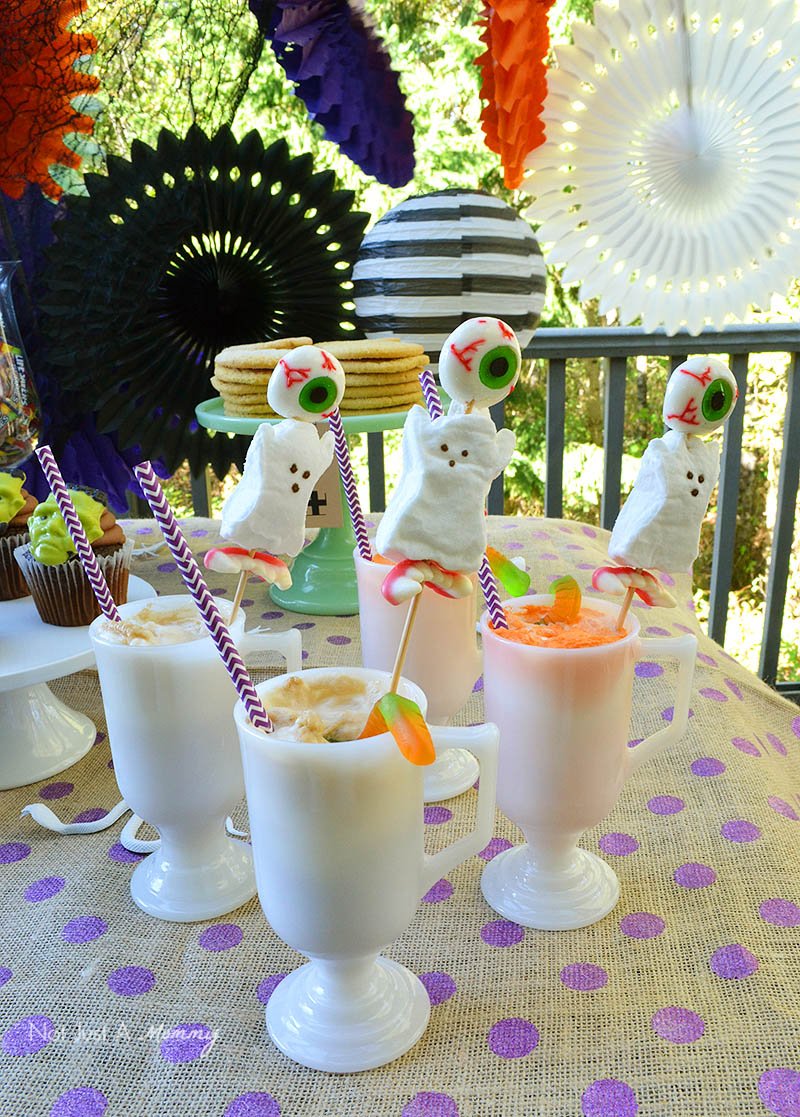 BOO It Forward Party rootbeer and orange soda floats