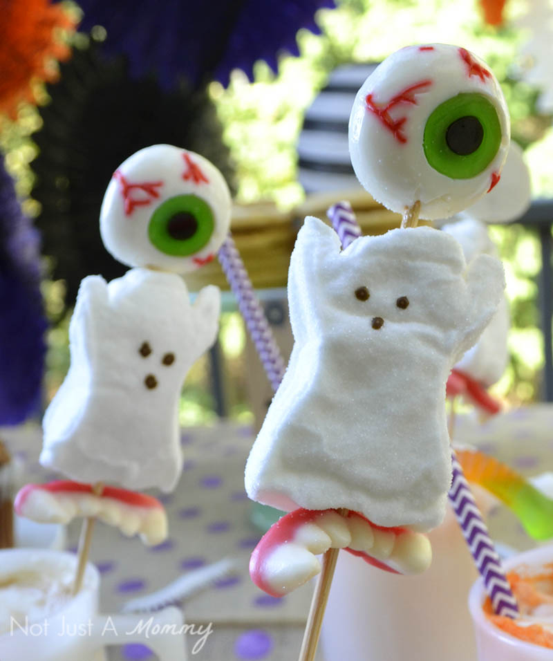 BOO It Forward Party candy skewers