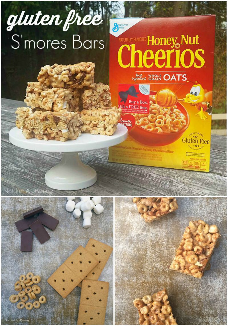 Have gluten allergies? Now you can make gluten free s'mores bars with Cheerios