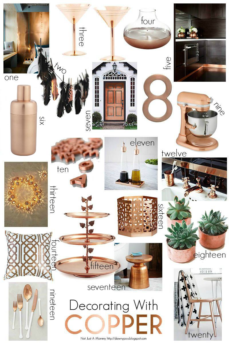 Fall decorating with copper